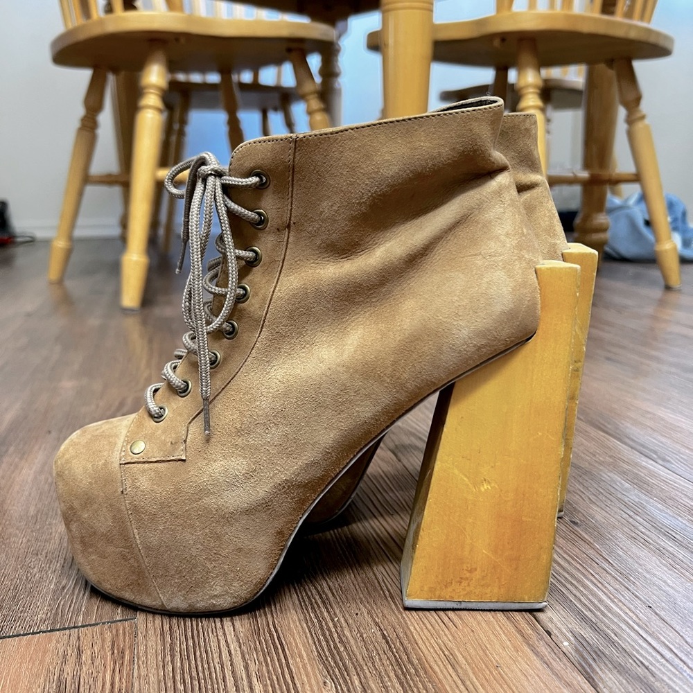 Jeffrey Campbell, Security Upper Leather Shoes, size 9